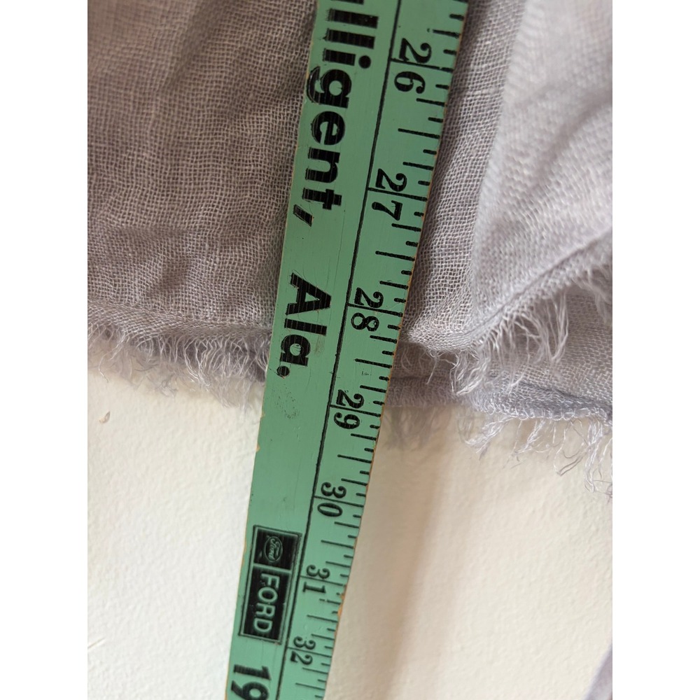 Eileen Fisher Grey Italian Linen Midi Skirt Drawstring Hem Size M - Picture 9 of 9